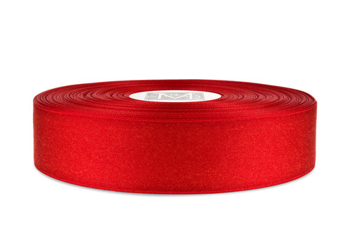 Custom Printing on Matte Cotton Ribbon - Matte Red